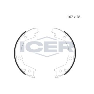 Stabdžių trinkelių komplektas, stovėjimo stabdis ICER 79PB4045 C