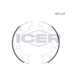 Stabdžių trinkelių komplektas, stovėjimo stabdis ICER 79PB4050 C