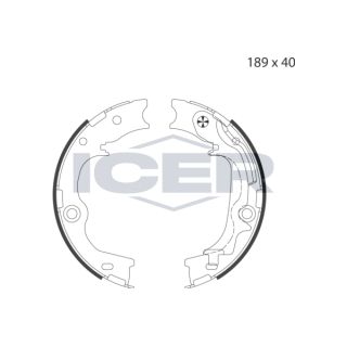Stabdžių trinkelių komplektas, stovėjimo stabdis ICER 79PB4052 C