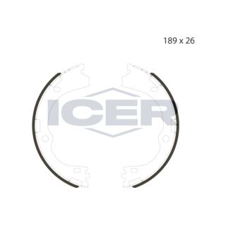 Stabdžių trinkelių komplektas, stovėjimo stabdis ICER 79PB4057 C