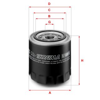 Alyvos filtras SOFIMA S 1600 R