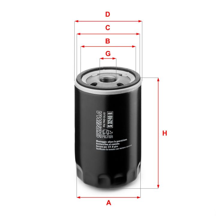 Alyvos filtras SOFIMA S 3249 R