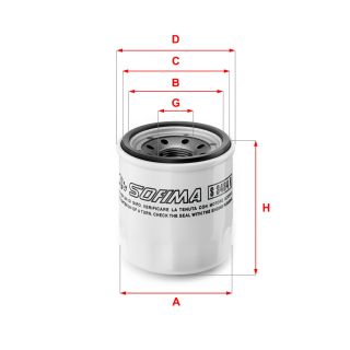 Alyvos filtras SOFIMA S 3484 R