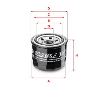 Alyvos filtras SOFIMA S 3485 R