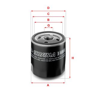 Alyvos filtras SOFIMA S 4500 R