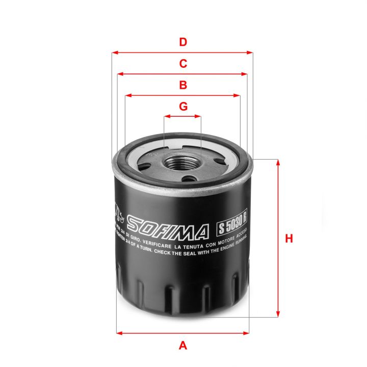 Alyvos filtras SOFIMA S 5030 R