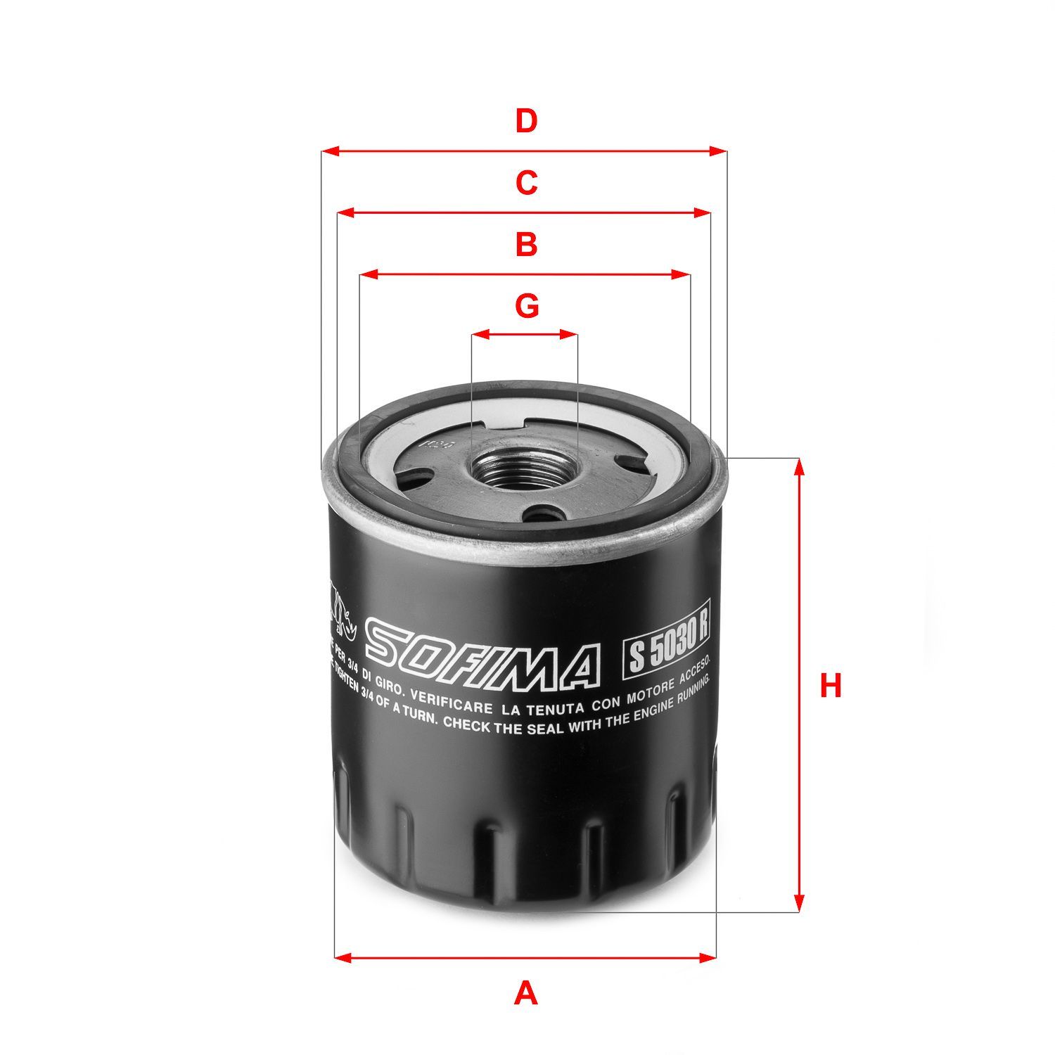 Alyvos filtras SOFIMA S 5030 R