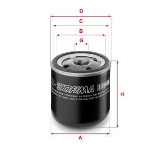 Alyvos filtras SOFIMA S 8540 R