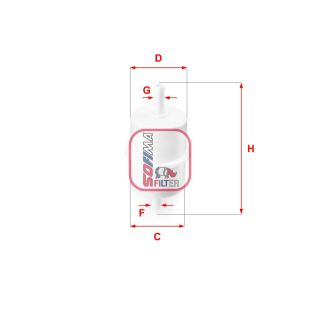 Kuro filtras SOFIMA S 1010 B