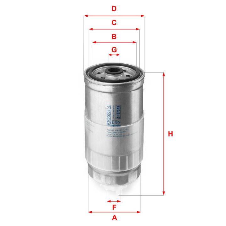 Kuro filtras SOFIMA S 1379 NR