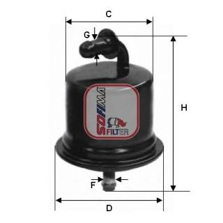 Kuro filtras SOFIMA S 1724 B