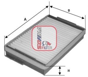 Filtras, salono oras SOFIMA S 3139 C