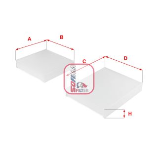 Filtras, salono oras SOFIMA S 3143 C