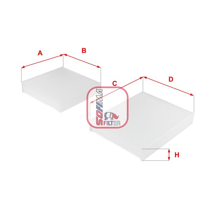 Filtras, salono oras SOFIMA S 3143 C