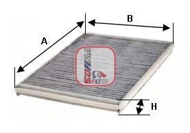 Filtras, salono oras SOFIMA S 4116 CA