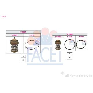 Termostatas, aušinimo skystis FACET 7.7931KK