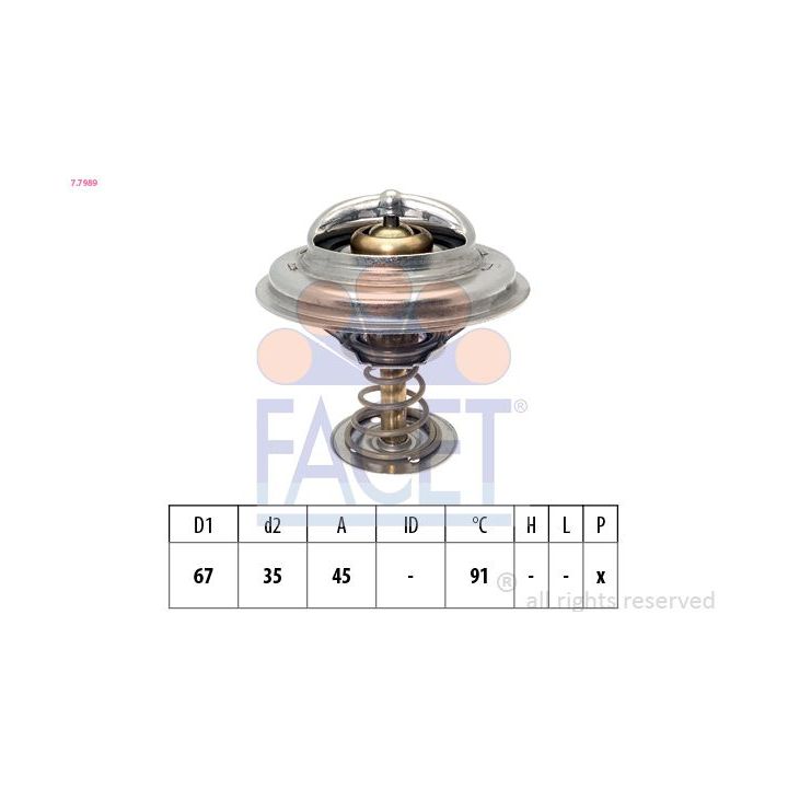 Termostatas, aušinimo skystis FACET 7.7989