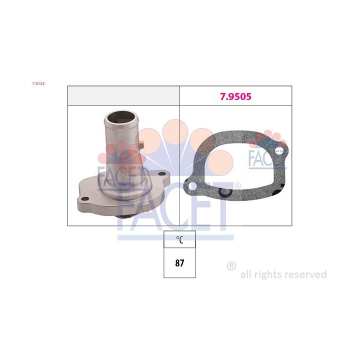 Termostatas, aušinimo skystis FACET 7.8124
