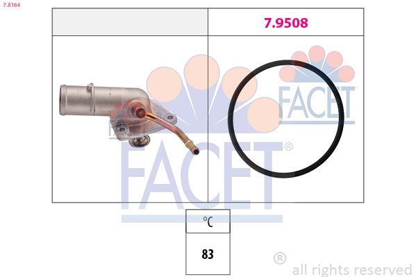 Termostatas, aušinimo skystis FACET 7.8164