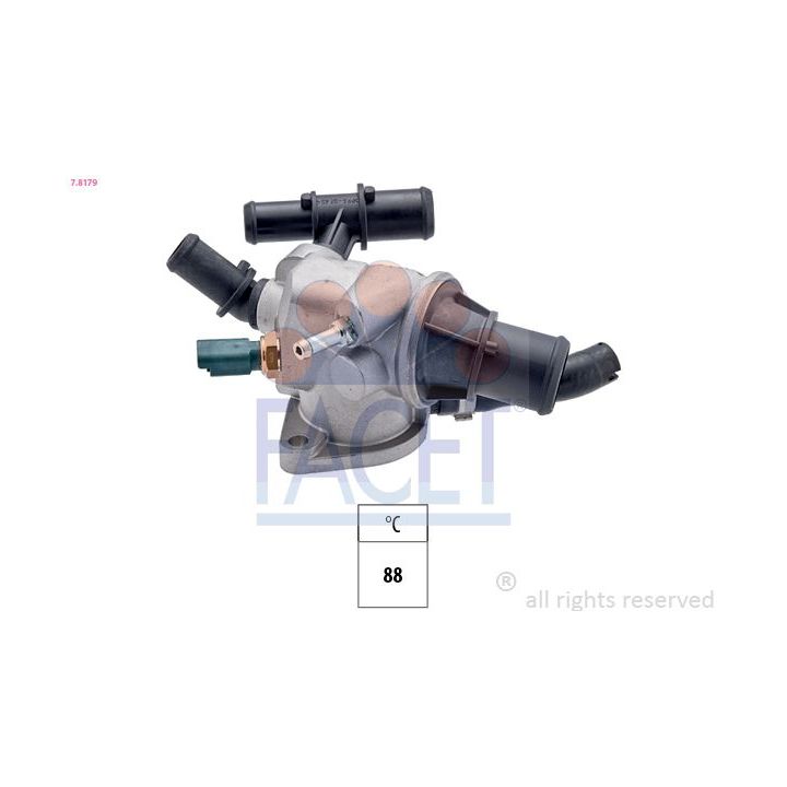 Termostatas, aušinimo skystis FACET 7.8179