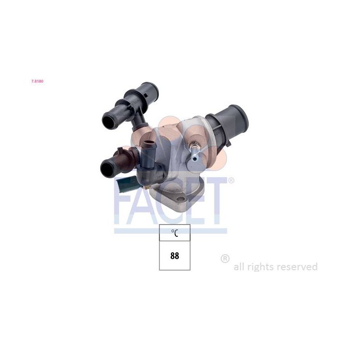 Termostatas, aušinimo skystis FACET 7.8180