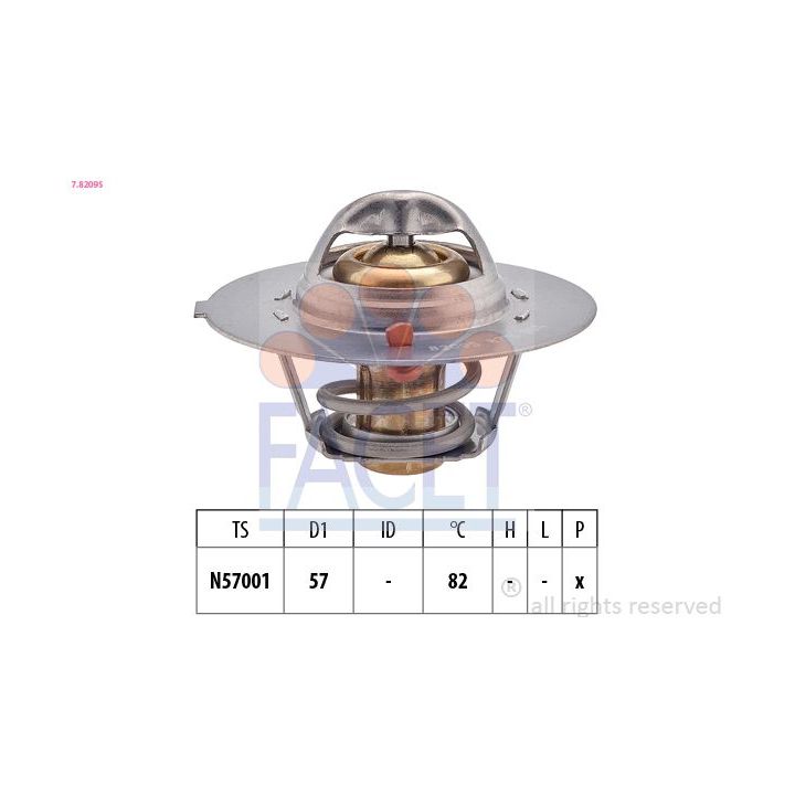 Termostatas, aušinimo skystis FACET 7.8209S