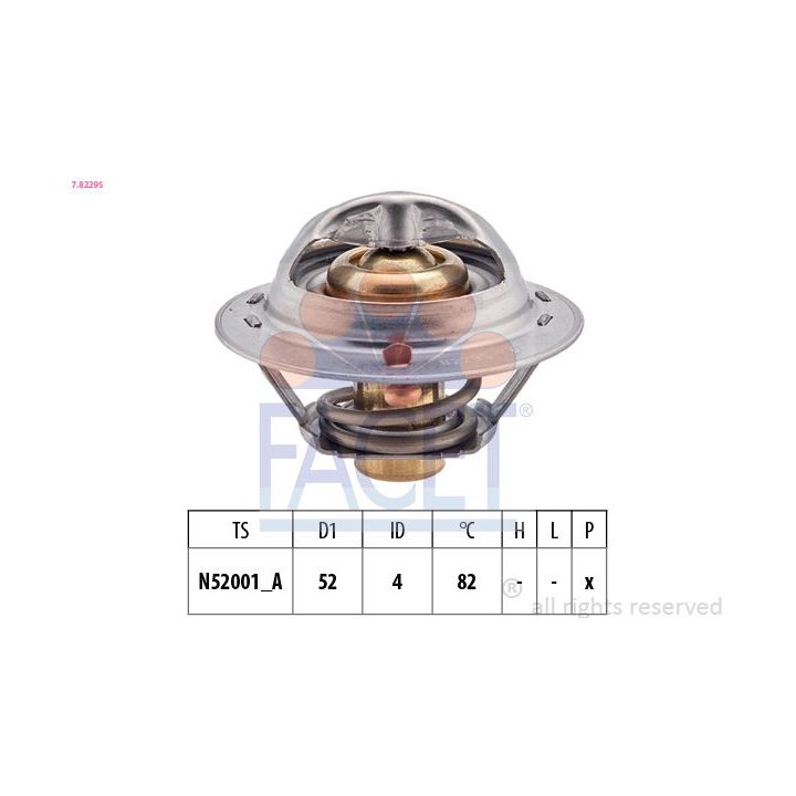 Termostatas, aušinimo skystis FACET 7.8229S