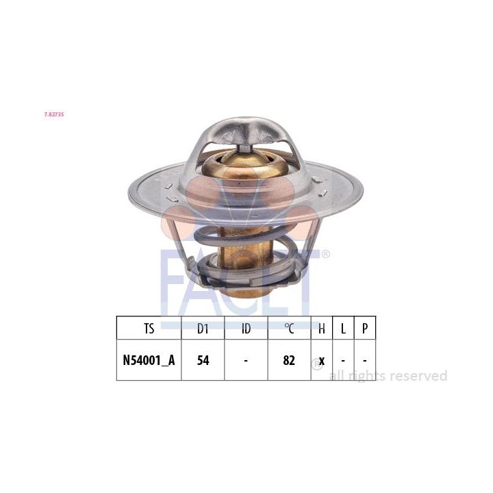 Termostatas, aušinimo skystis FACET 7.8273S