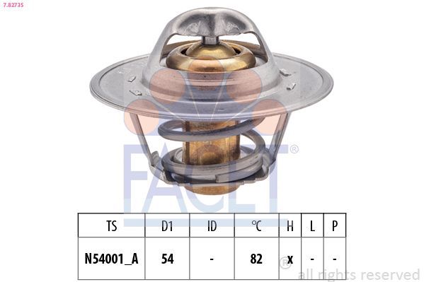 Termostatas, aušinimo skystis FACET 7.8273S