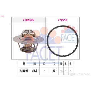 Termostatas, aušinimo skystis FACET 7.8291