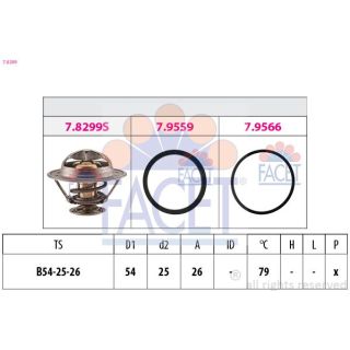 Termostatas, aušinimo skystis FACET 7.8299