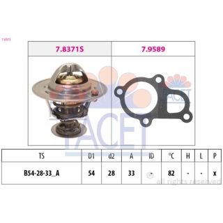 Termostatas, aušinimo skystis FACET 7.8372