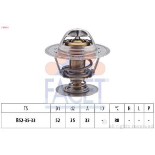 Termostatas, aušinimo skystis FACET 7.8394S