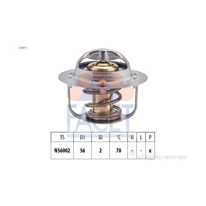 Termostatas, aušinimo skystis FACET 7.8397S