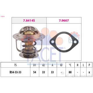 Termostatas, aušinimo skystis FACET 7.8414