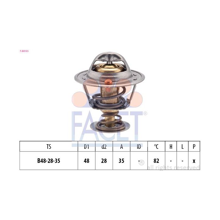 Termostatas, aušinimo skystis FACET 7.8415S