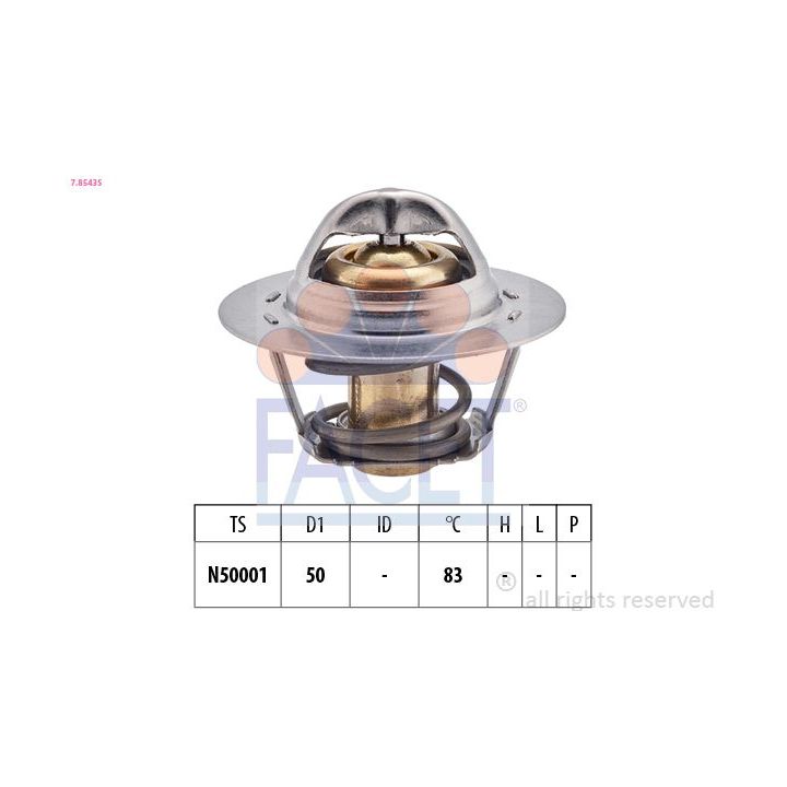 Termostatas, aušinimo skystis FACET 7.8543S