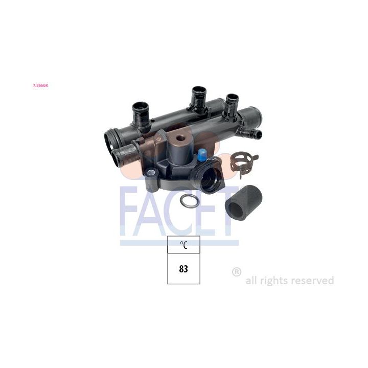 Termostatas, aušinimo skystis FACET 7.8666K