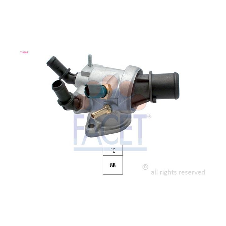 Termostatas, aušinimo skystis FACET 7.8669