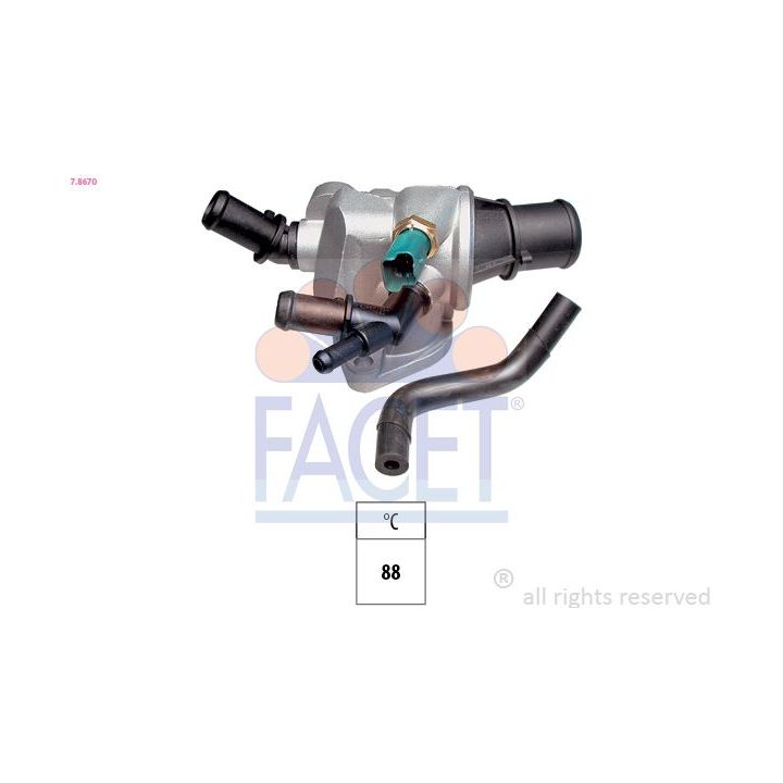 Termostatas, aušinimo skystis FACET 7.8670