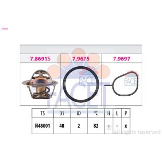Termostatas, aušinimo skystis FACET 7.8692