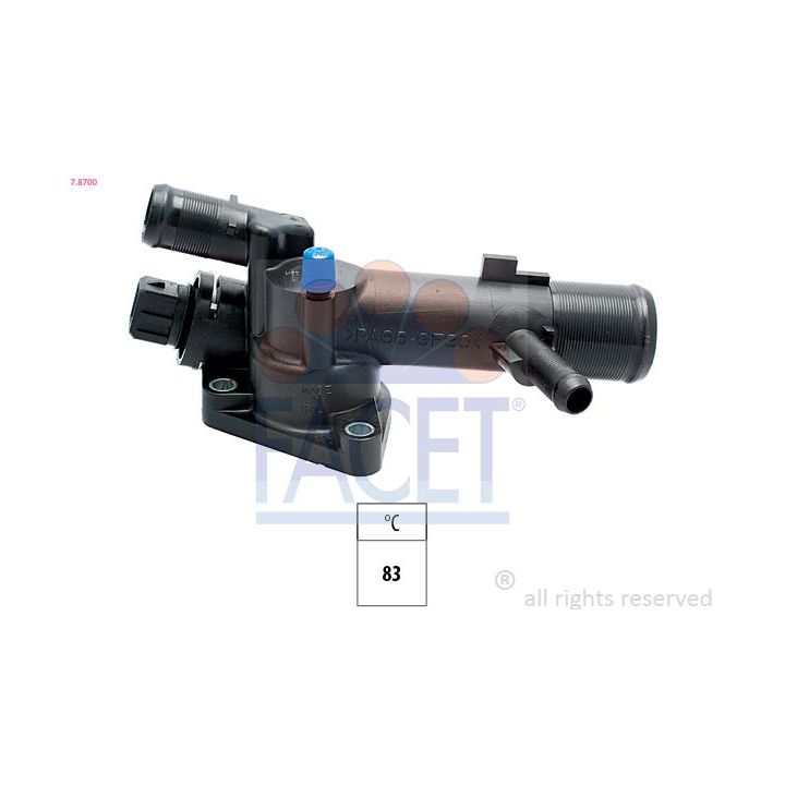 Termostatas, aušinimo skystis FACET 7.8700