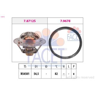 Termostatas, aušinimo skystis FACET 7.8713