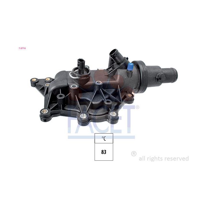 Termostatas, aušinimo skystis FACET 7.8716