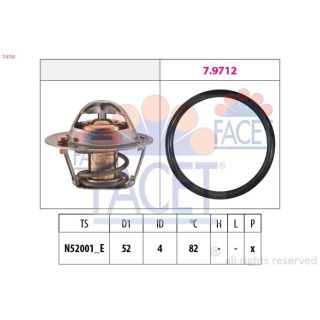 Termostatas, aušinimo skystis FACET 7.8725