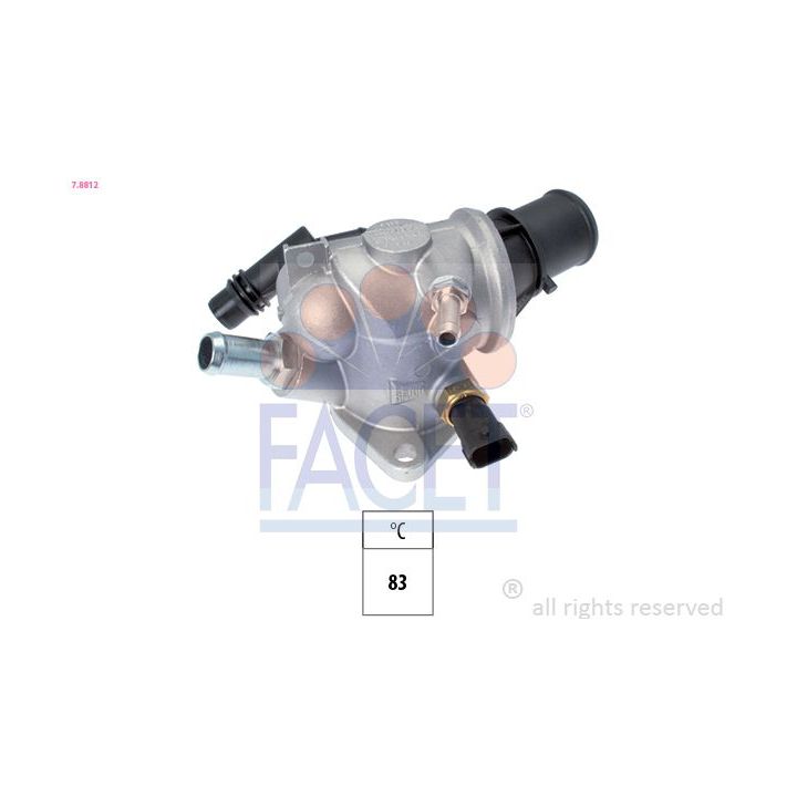 Termostatas, aušinimo skystis FACET 7.8812