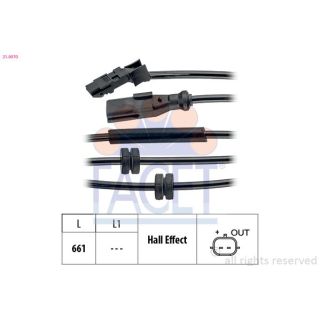 Jutiklis, rato greitis FACET 21.0070