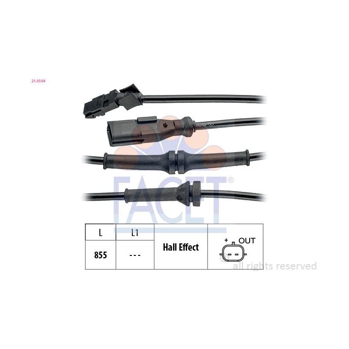 Jutiklis, rato greitis FACET 21.0104