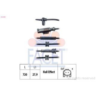 Jutiklis, rato greitis FACET 21.0139