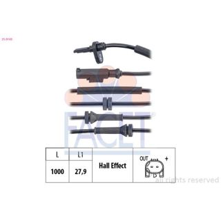 Jutiklis, rato greitis FACET 21.0143